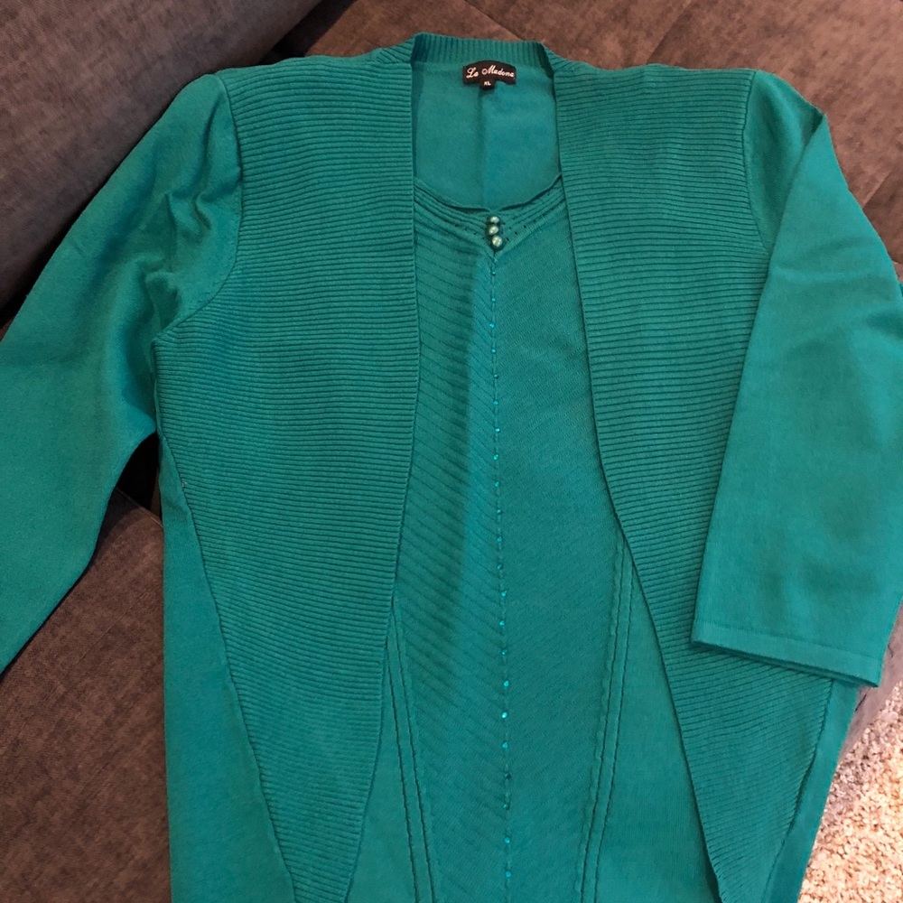 Emerald green sweater